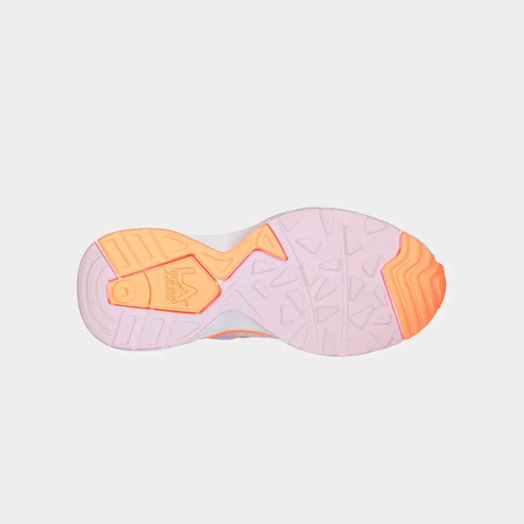 LA Gear Kids Catapult Light-Up Lowtop | Purple x Orange - Image 5