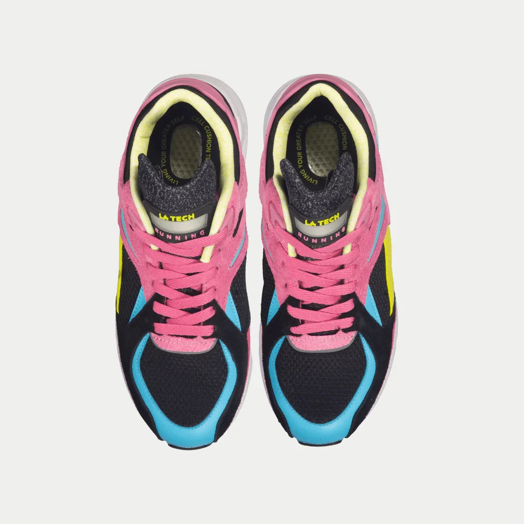 LA Gear Women's Catapult Light-Up Lowtop | Black x Pink - Image 4