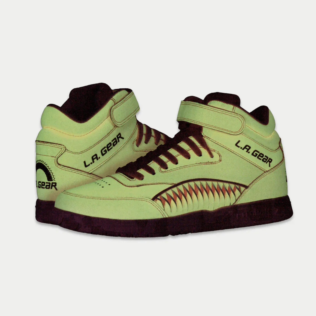 LA Gear Women's Flame Hightop | Neon Peach Glow - Image 7