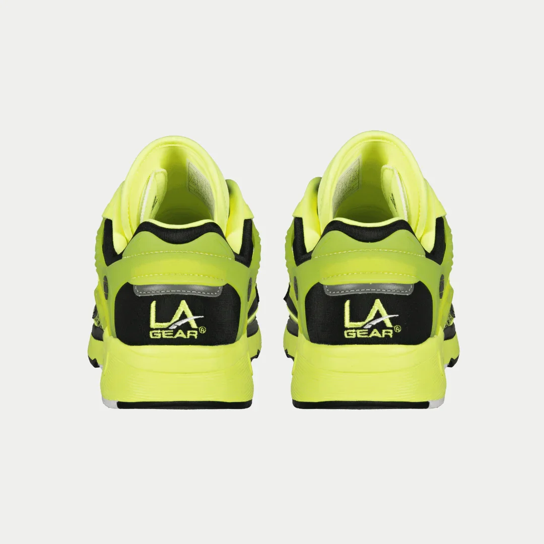 LA Gear Women's Light-Up x Glow Lowtop | Neon Yellow x Black - Image 6