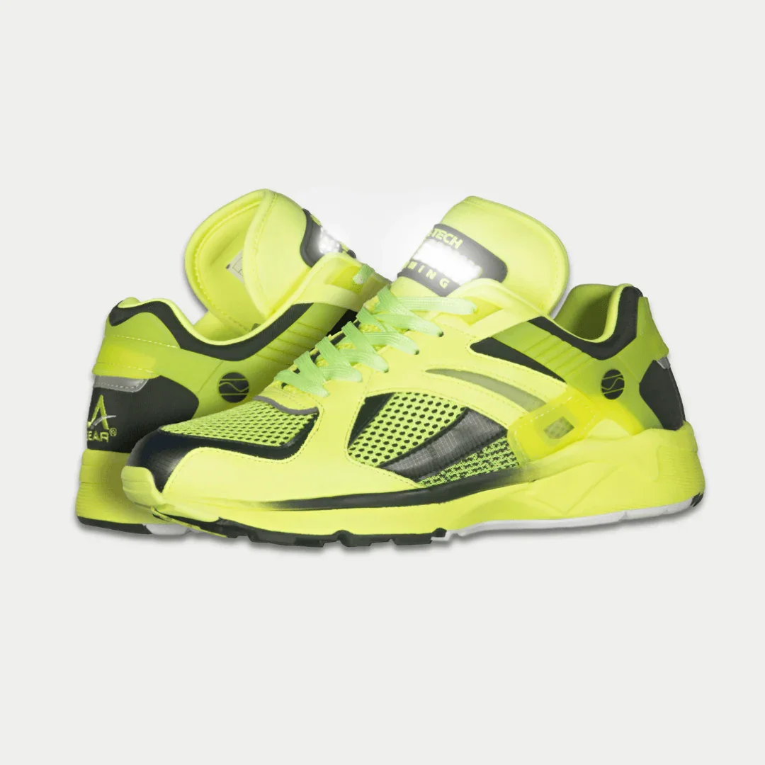 LA Gear Women's Light-Up x Glow Lowtop | Neon Yellow x Black - Image 7
